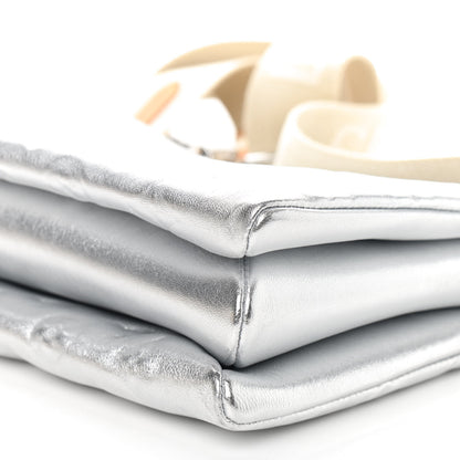 Louis Vuitton Metallic Lambskin Embossed Monogram Coussin PM Silver 11 of 11