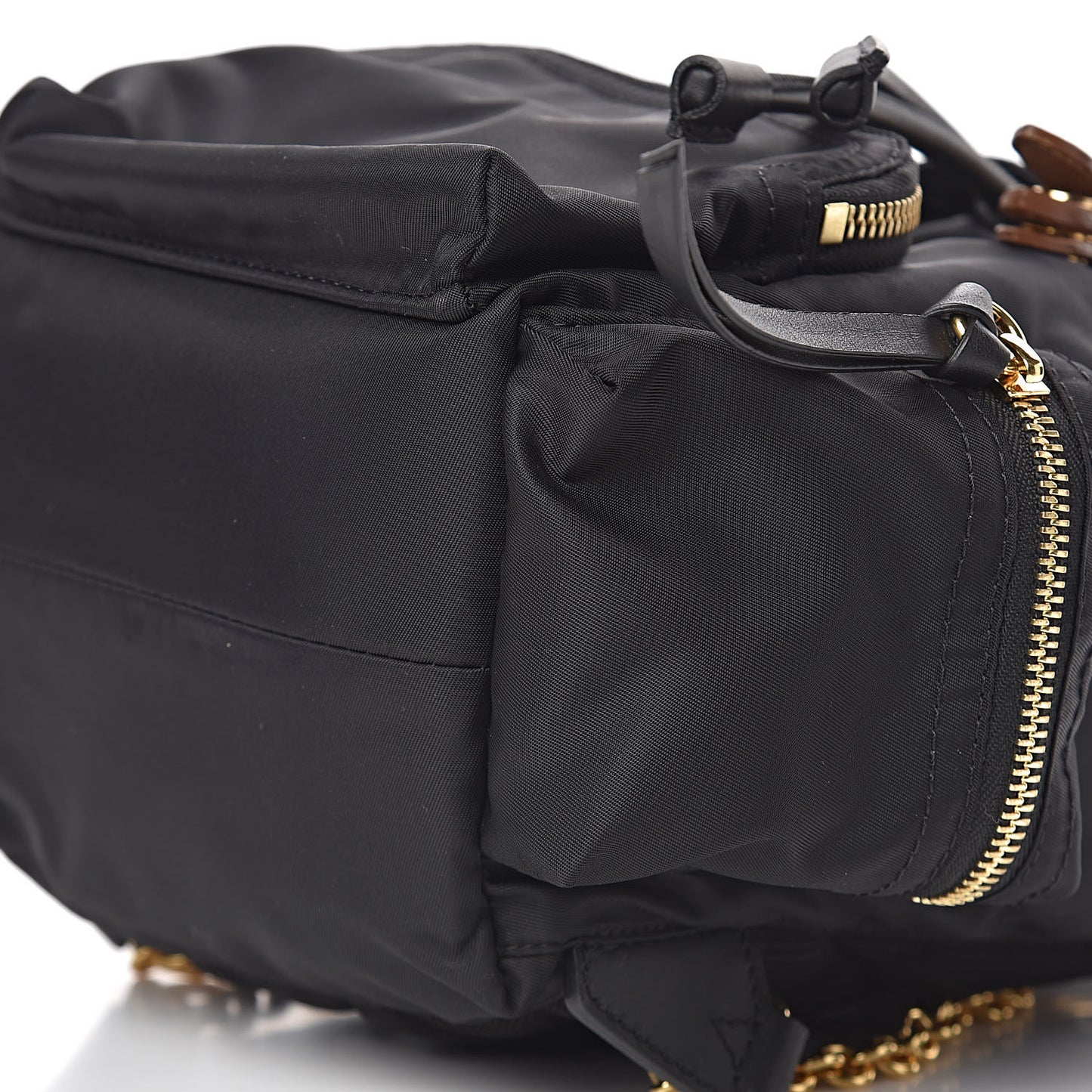 Nylon Small Rucksack Backpack Black