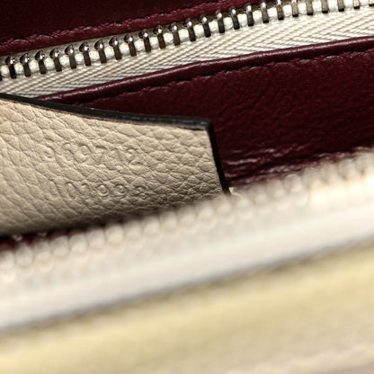 Gucci Grainy Calfskin Small Zumi Top Handle Bag Mystic White 7 of 10