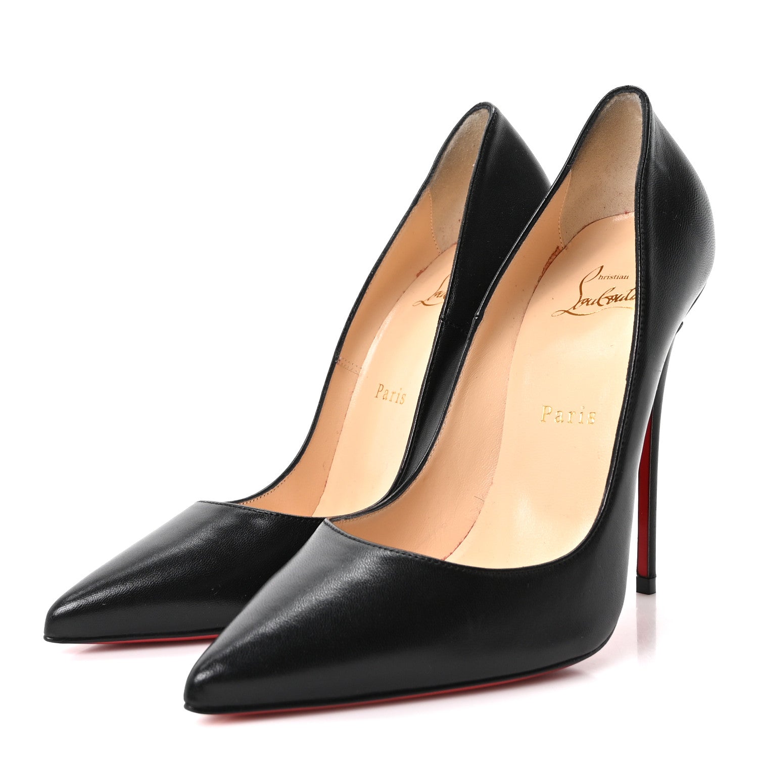 Christian Louboutin Nappa Shiny So Kate 120 Pumps 38 Black 4 of 8