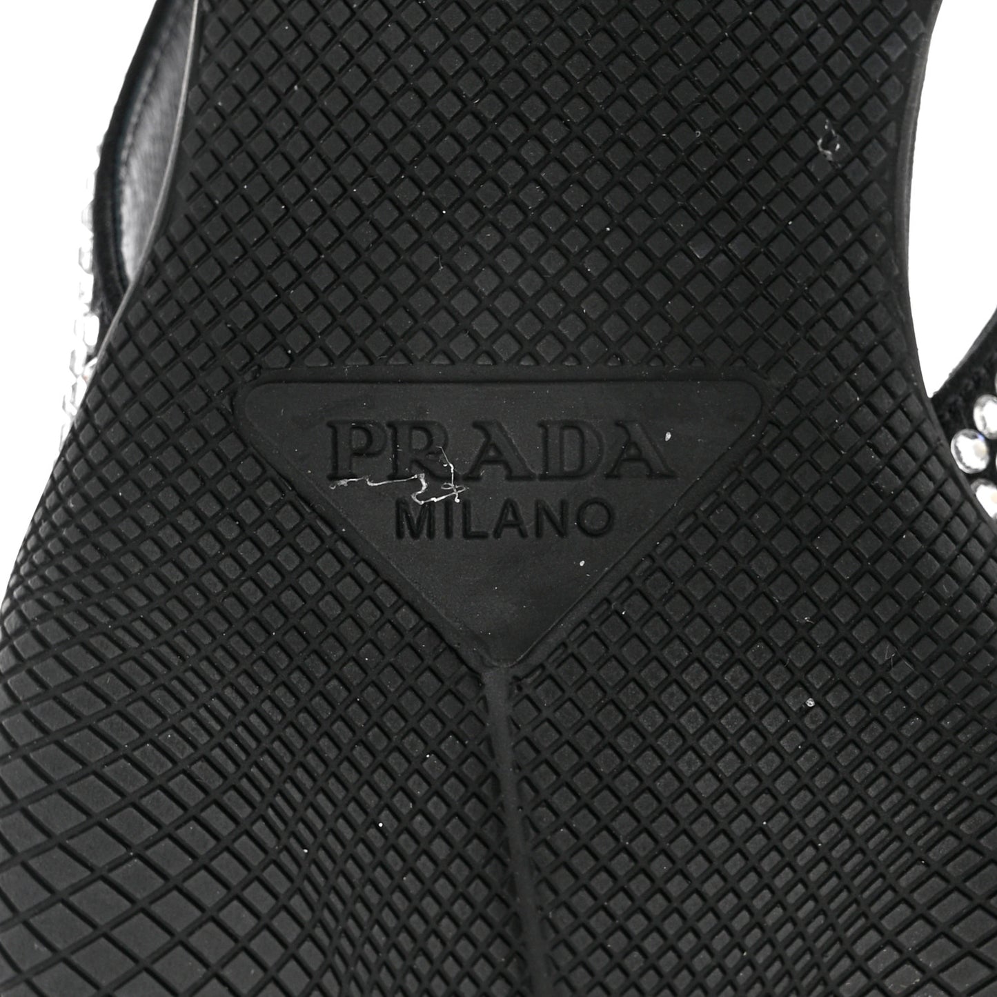 Satin Crystal Logo 45mm Slingback Pumps 39.5 Cristal