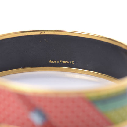 Hermes Enamel Printed Wide Bracelet 70 5 of 8