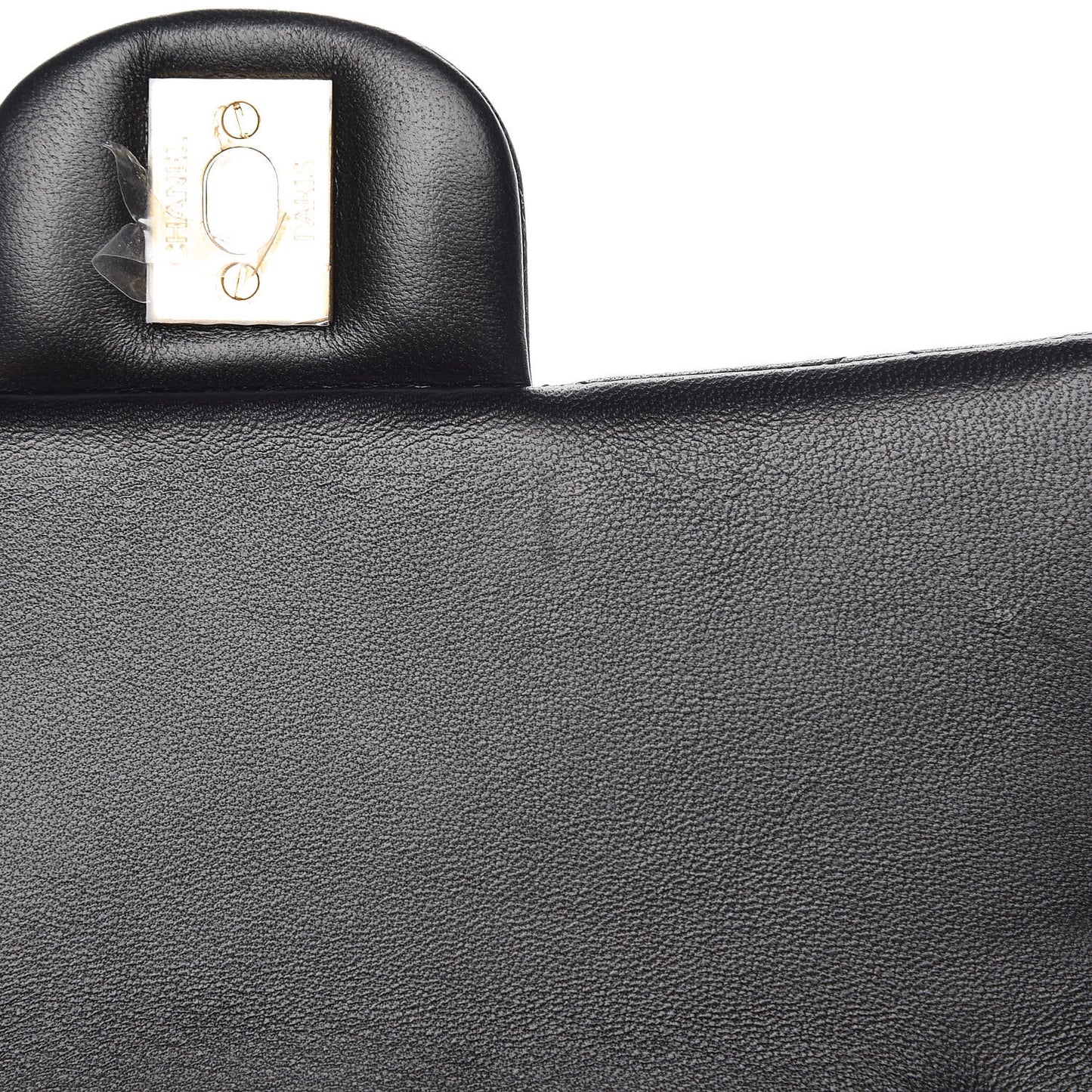 Lambskin Quilted Mini Rectangular Flap Black