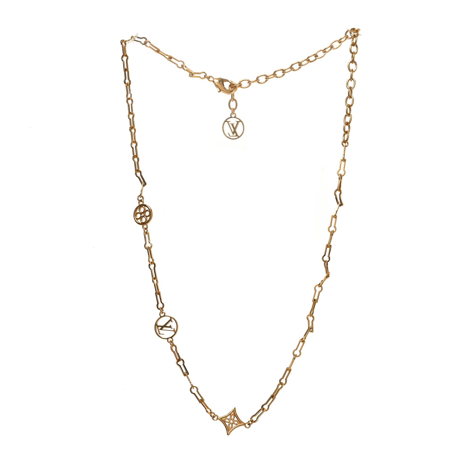 Louis Vuitton Metal Forever Young Short Necklace Gold 3 of 6