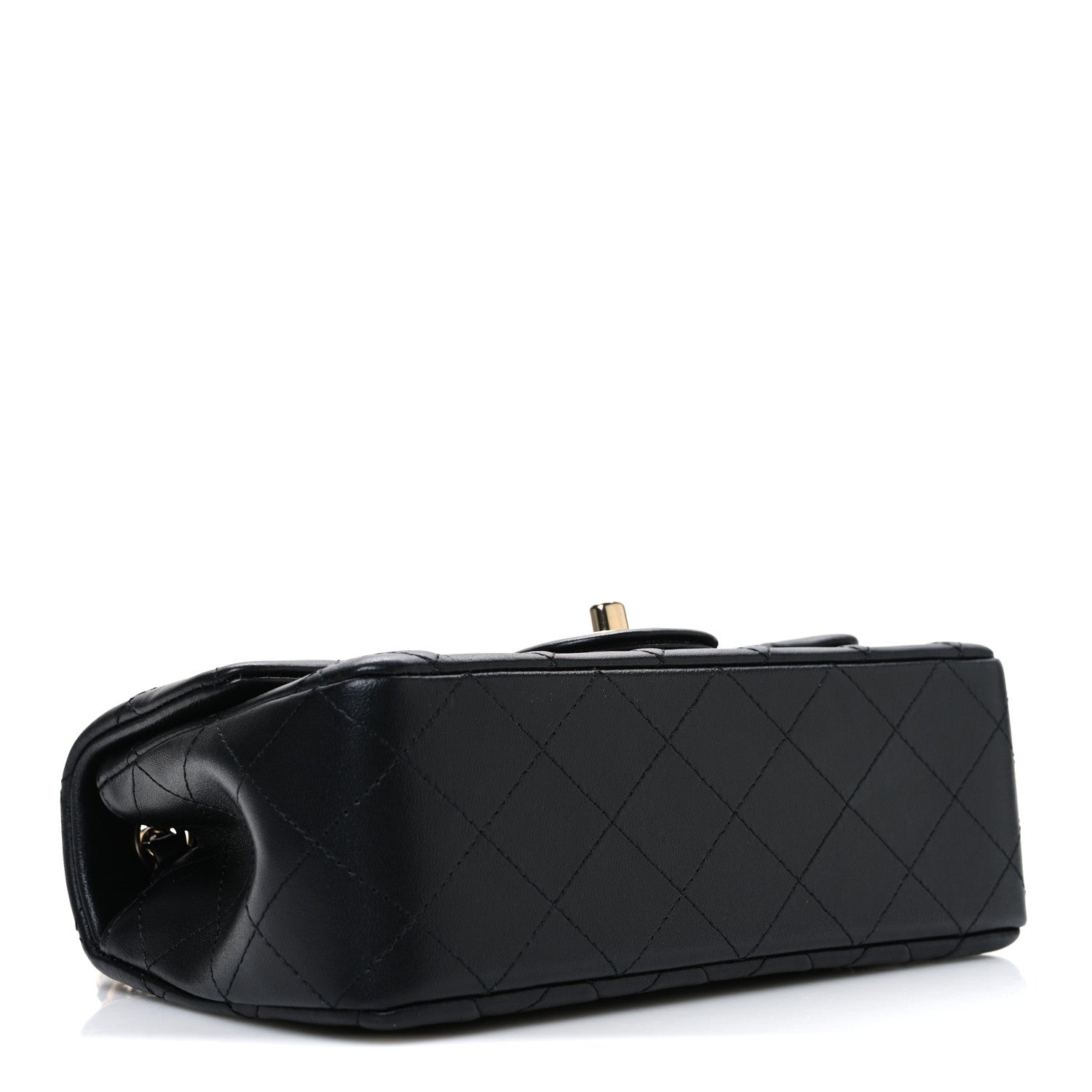 Chanel Lambskin Quilted Mini Rectangular Flap Black 4 of 11