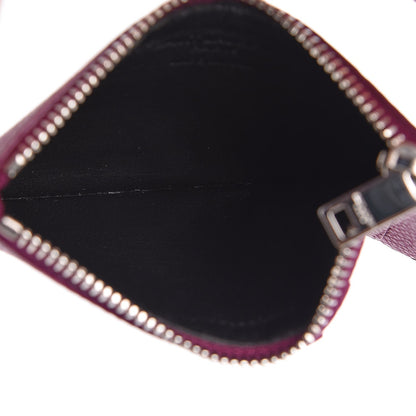 Saint Laurent Grained Calfskin 5 Fragments Zip Pouch Card Holder Pivoine 10 of 10