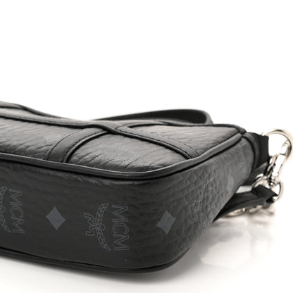 MCM Visetos Mini Aren Chain Crossbody Bag Black 11 of 11