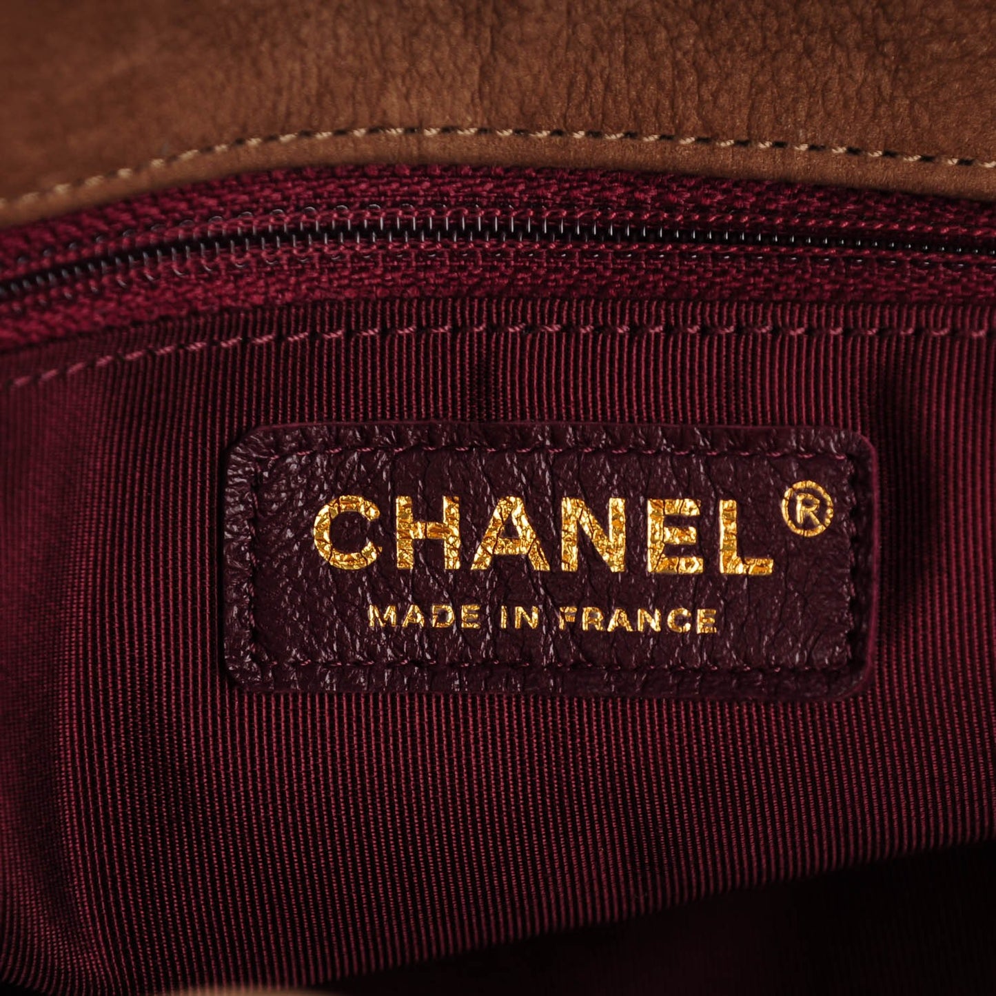 Suede Calfskin Small On My Shoulder Drawstring Bag Brown