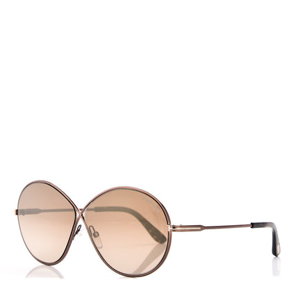 Tom Ford Rania Oval Sunglasses TF564 Brown 1 of 7