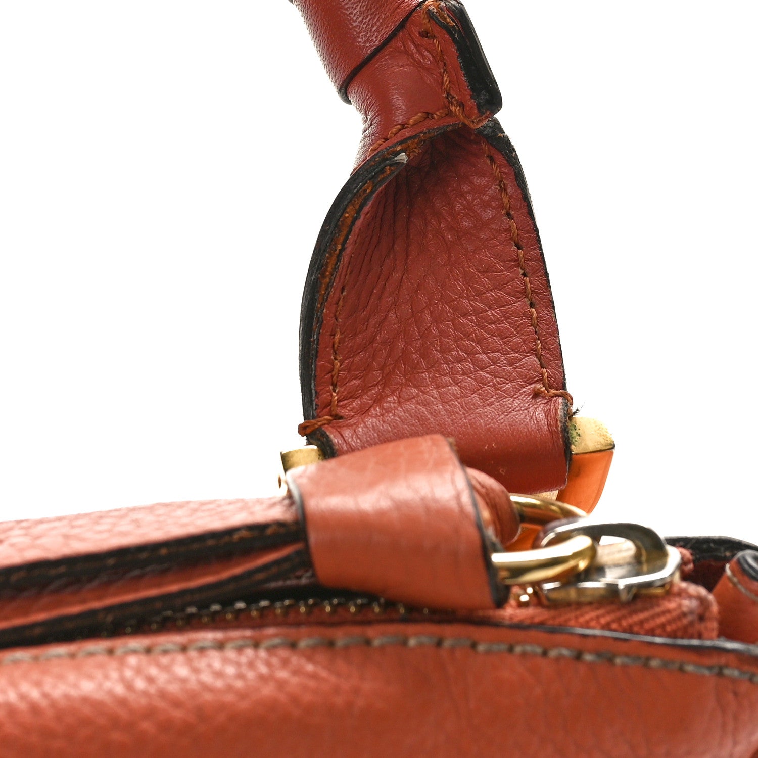 Chloe Calfskin Medium Marcie Satchel Coral 13 of 14