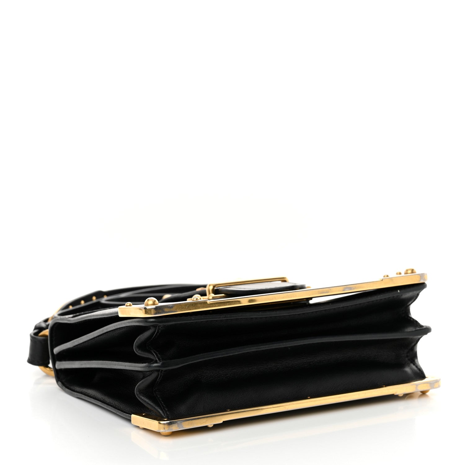 Prada City Calf Saffiano Cahier Bag Black 4 of 13