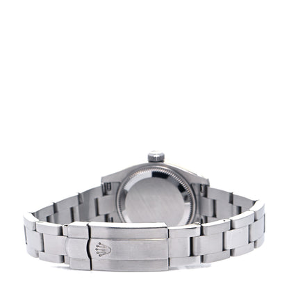 Rolex Stainless Steel 26mm Oyster Perpetual Watch Blue Index 176200 3 of 4