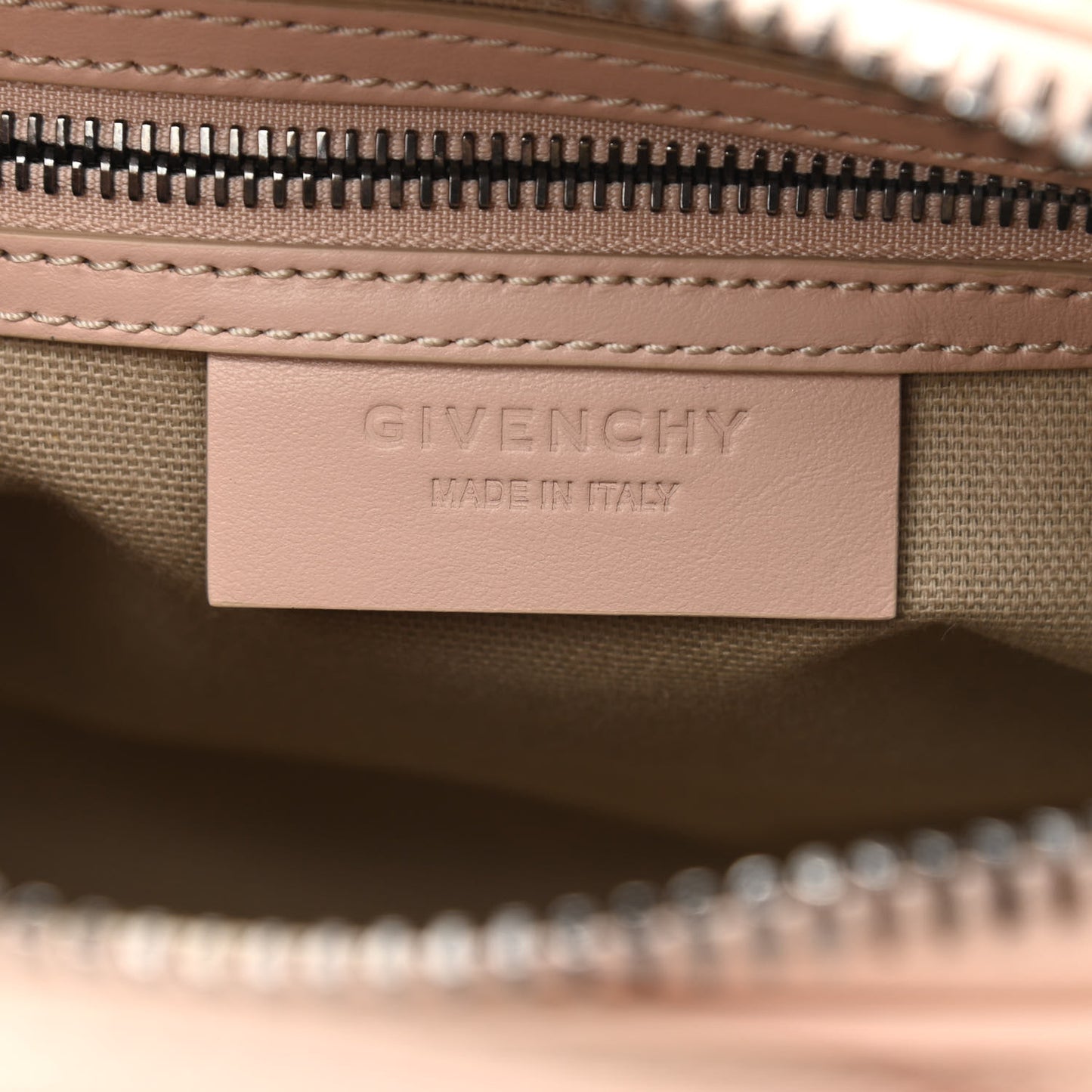 Metallic Calfskin Mini Antigona Light Pink