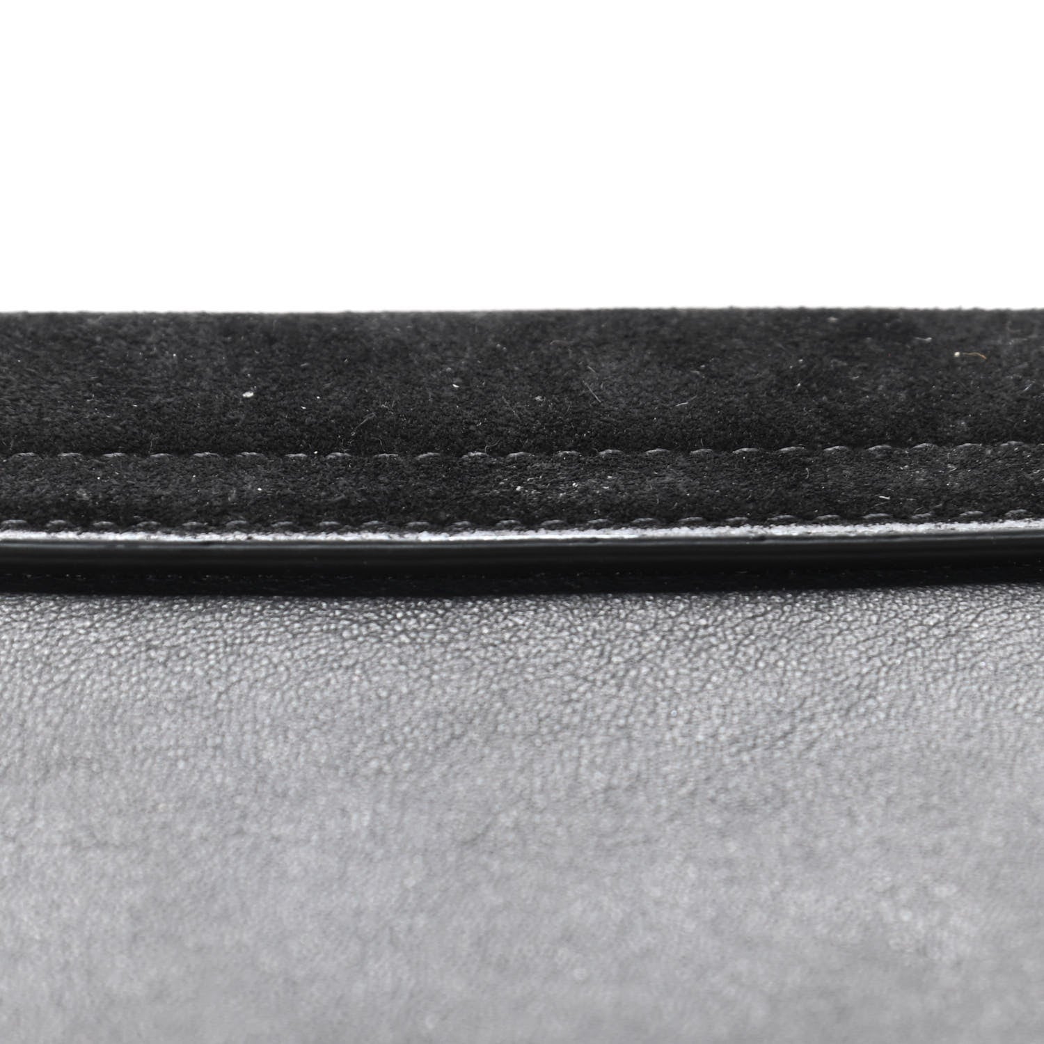 Chloe Suede Calfskin Faye Wallet Black 6 of 6