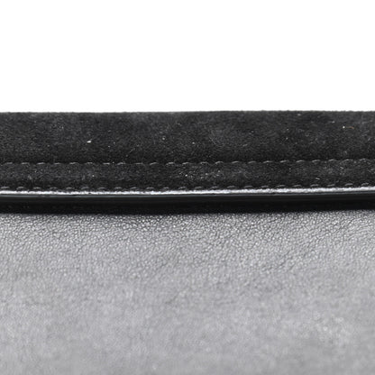 Chloe Suede Calfskin Faye Wallet Black 6 of 6