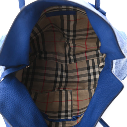 Burberry Grainy Calfskin Medium Baynard Tote Brilliant Blue 4 of 12