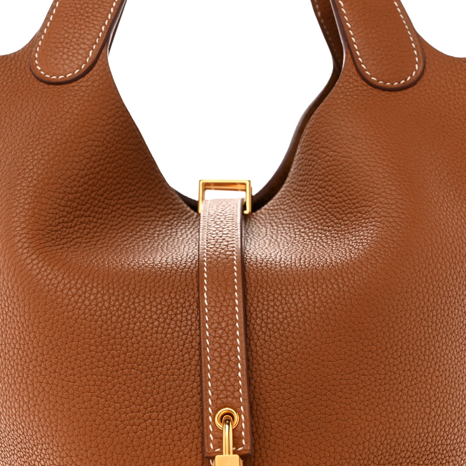 Hermes Taurillon Clemence Picotin Lock 22 MM Gold 8 of 11