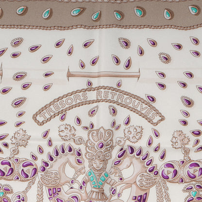 Hermes Silk Tresors Retrouves Scarf 90 3 of 5