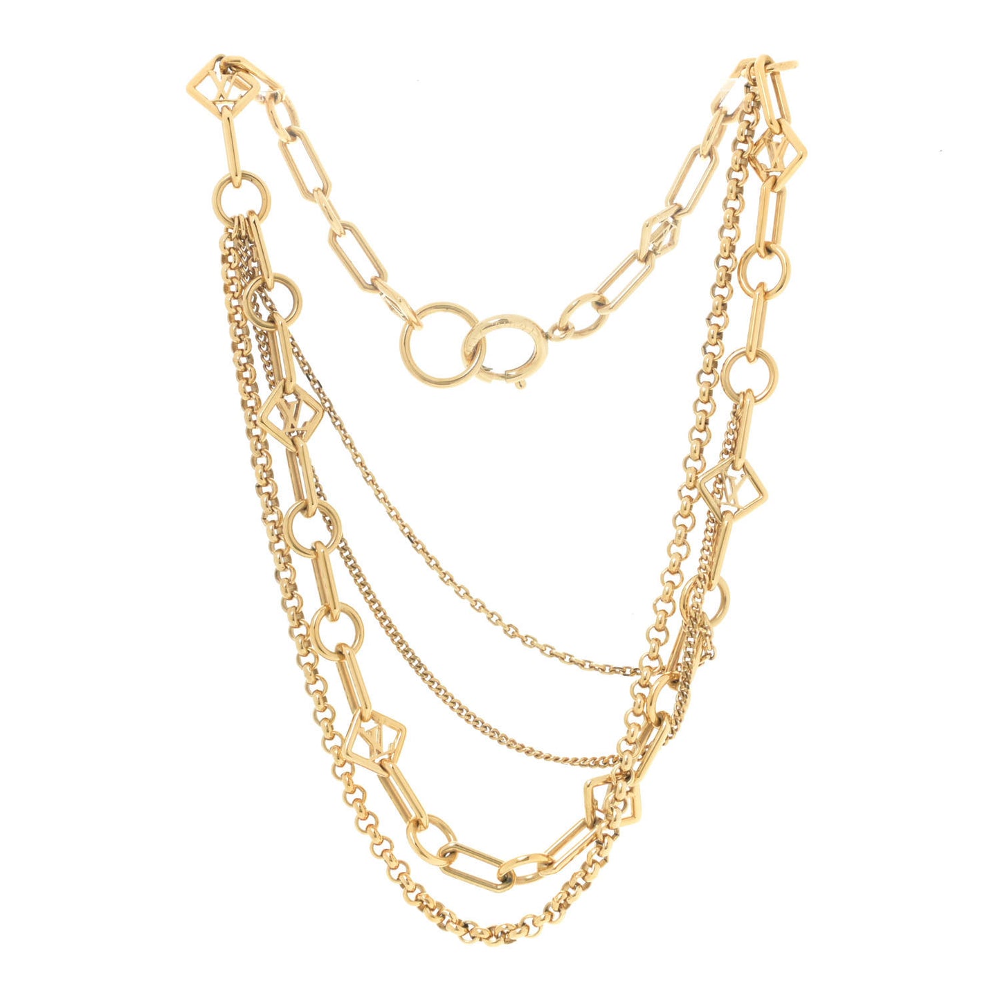 Collier Vegas Chain Necklace Gold