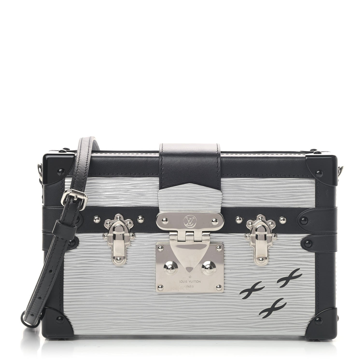 Louis Vuitton Epi Petite Malle Silver 1 of 5