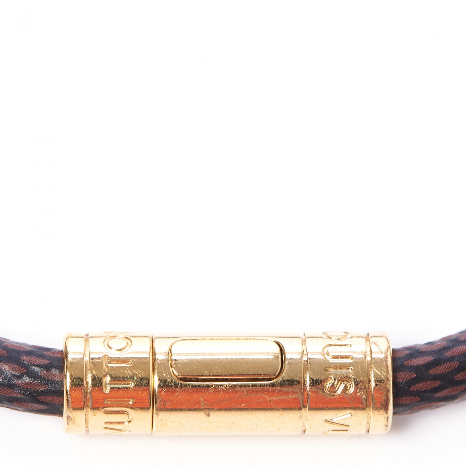 Louis Vuitton Damier Ebene Keep It Bracelet 19 3 of 4