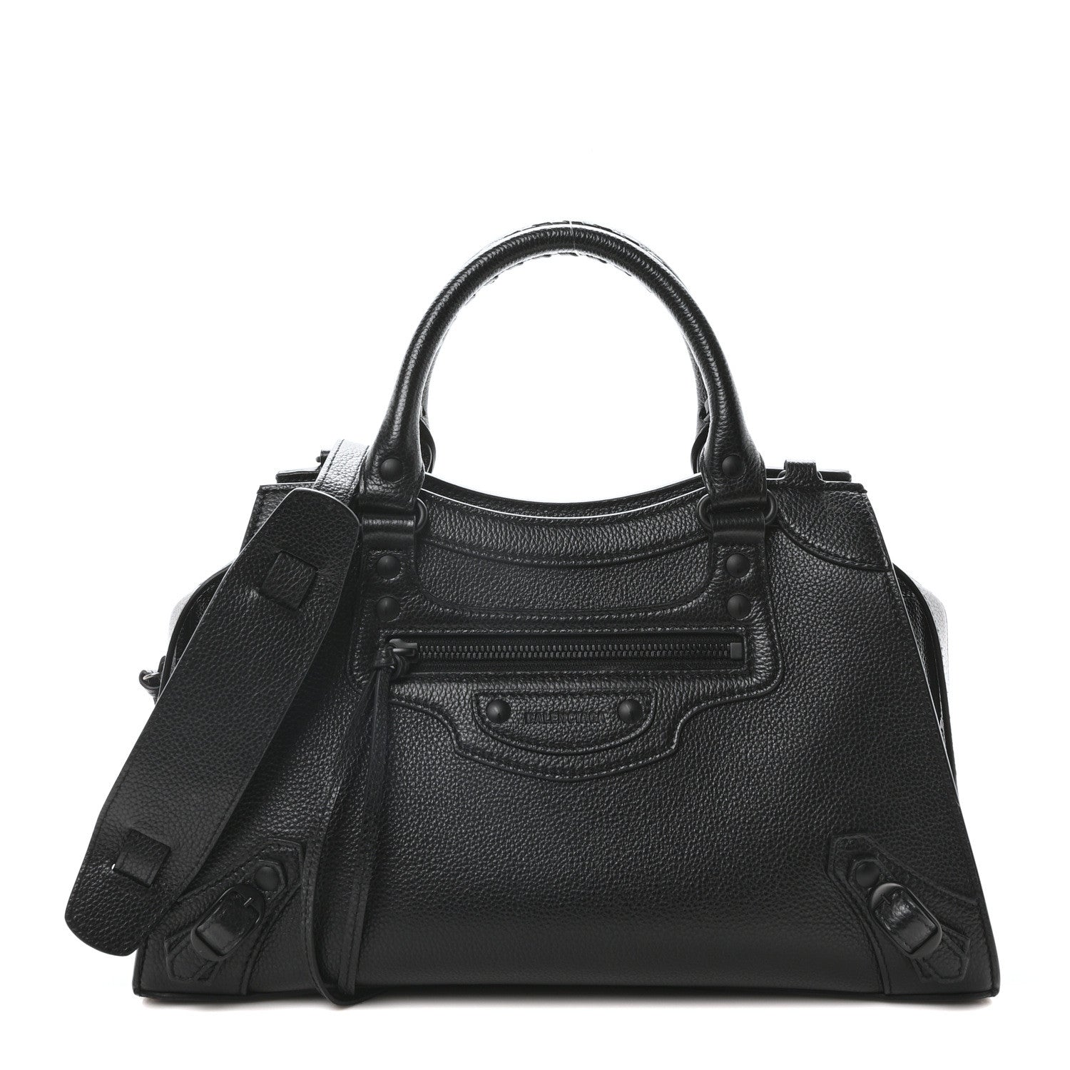 Balenciaga Grained Calfskin Neo Classic Black Hardware S City Black 1 of 11