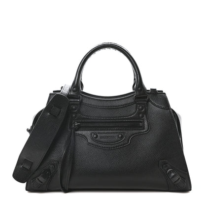 Balenciaga Grained Calfskin Neo Classic Black Hardware S City Black 1 of 11