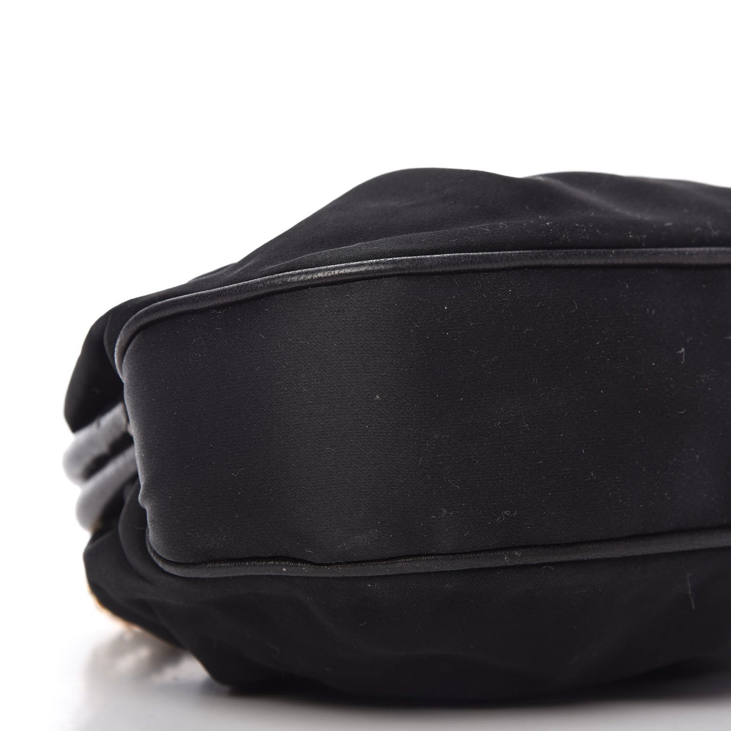 Satin Kisslock Evening Bag Black