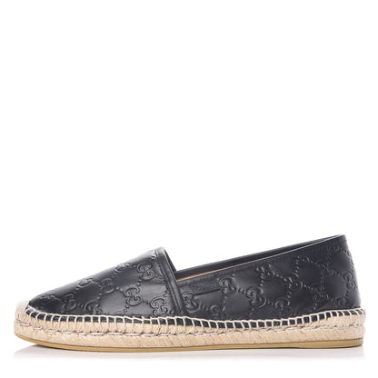Gucci Guccissima Signature Espadrilles 41.5 Black 1 of 12