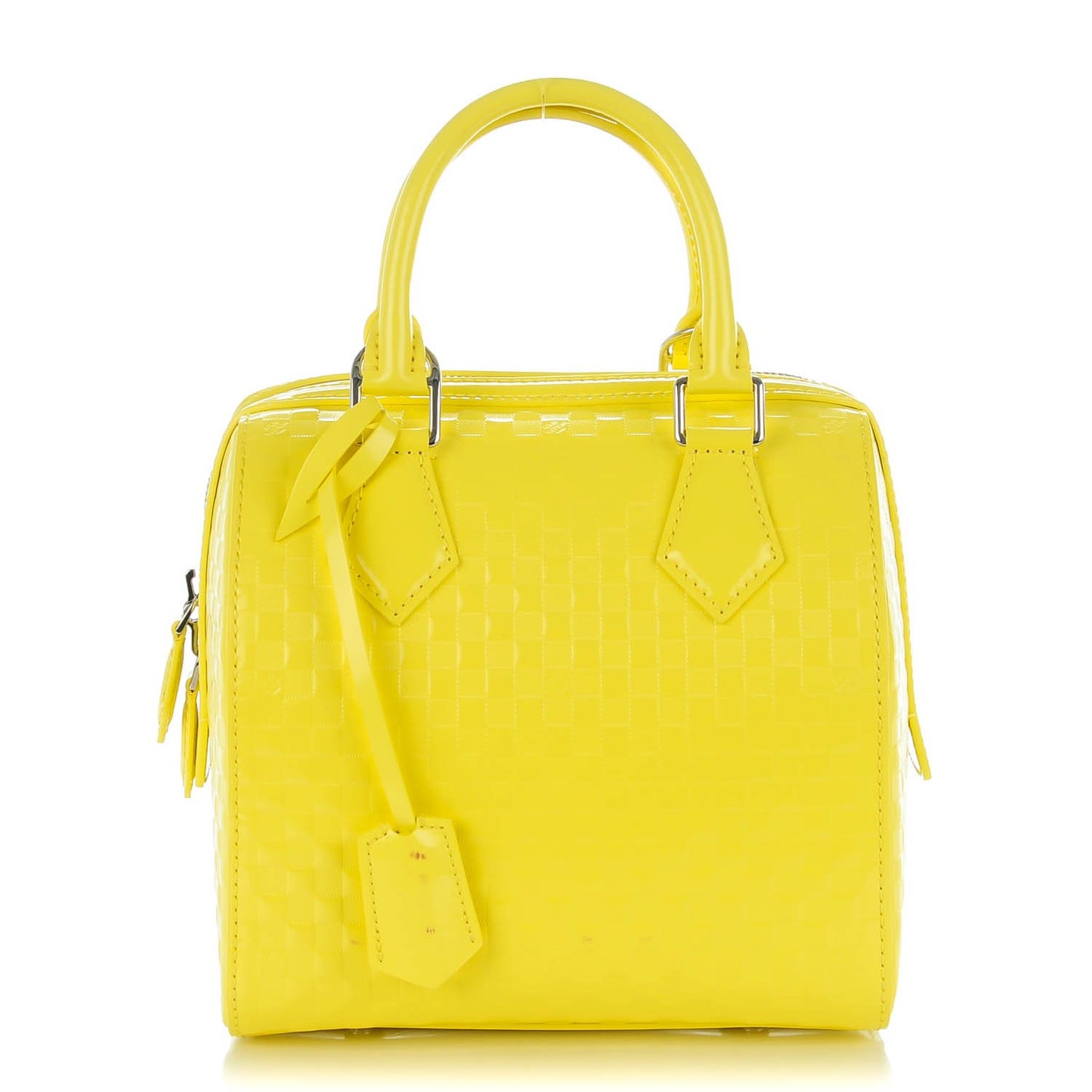 Damier Facette Speedy Cube PM Yellow