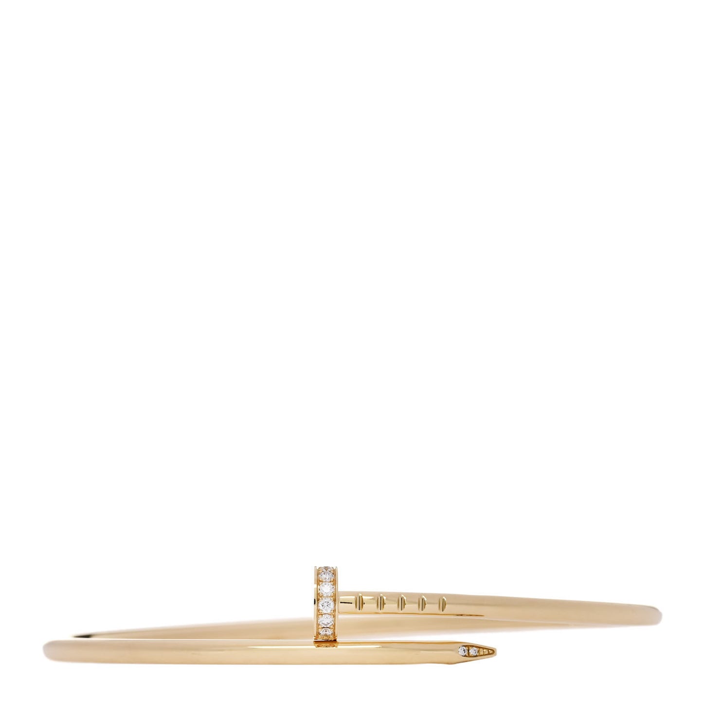 18K Yellow Gold Diamond Small Juste Un Clou Bracelet 18