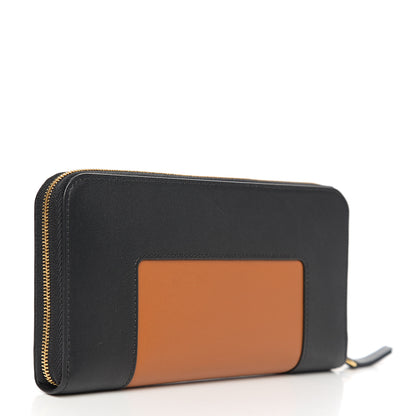 Mulberry Silky Calfskin Colorblock 12 Card Zip Around Wallet Nutmeg 2 of 6