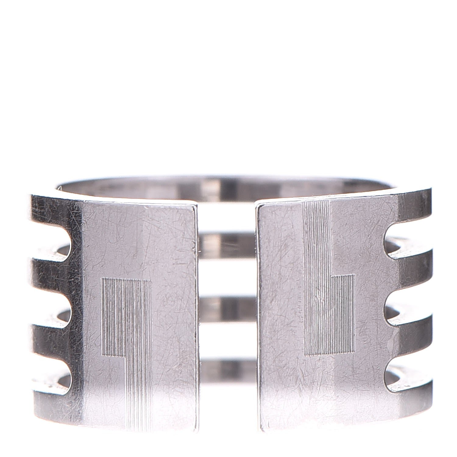 Gucci Sterling Silver Four Band Ring 50 5.25 3 of 6