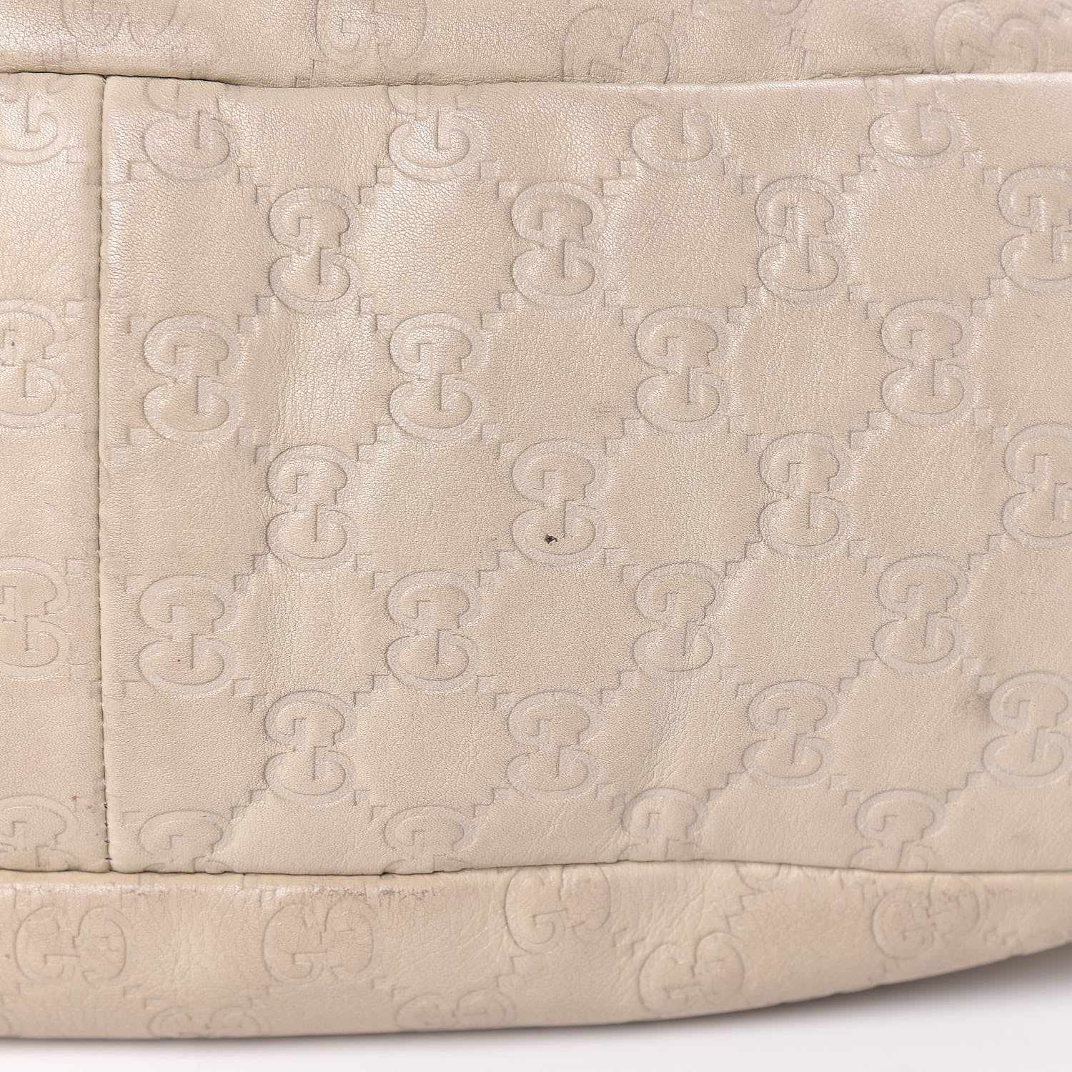 Gucci Guccissima Medium Abbey Shoulder Bag Off White 11 of 12