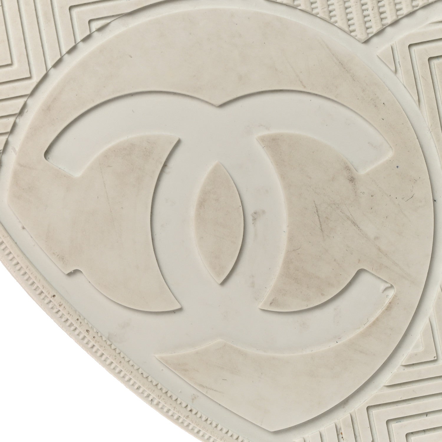 Chanel Calfskin CC Womens Sneakers 38 White 8 of 10