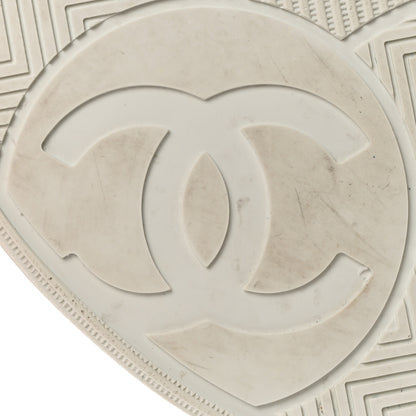 Chanel Calfskin CC Womens Sneakers 38 White 8 of 10