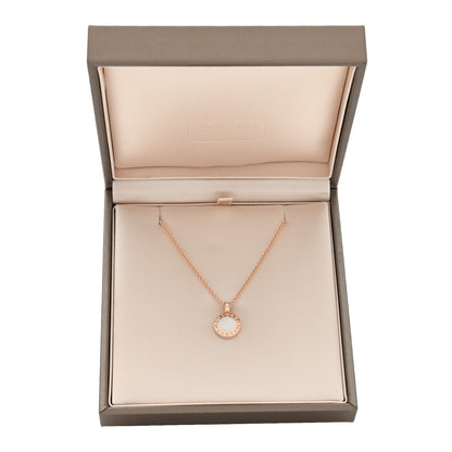 Bulgari 18K Rose Gold Diamond Black Onyx Mother of Pearl BVLGARI BVLGARI Pendant Necklace 5 of 5