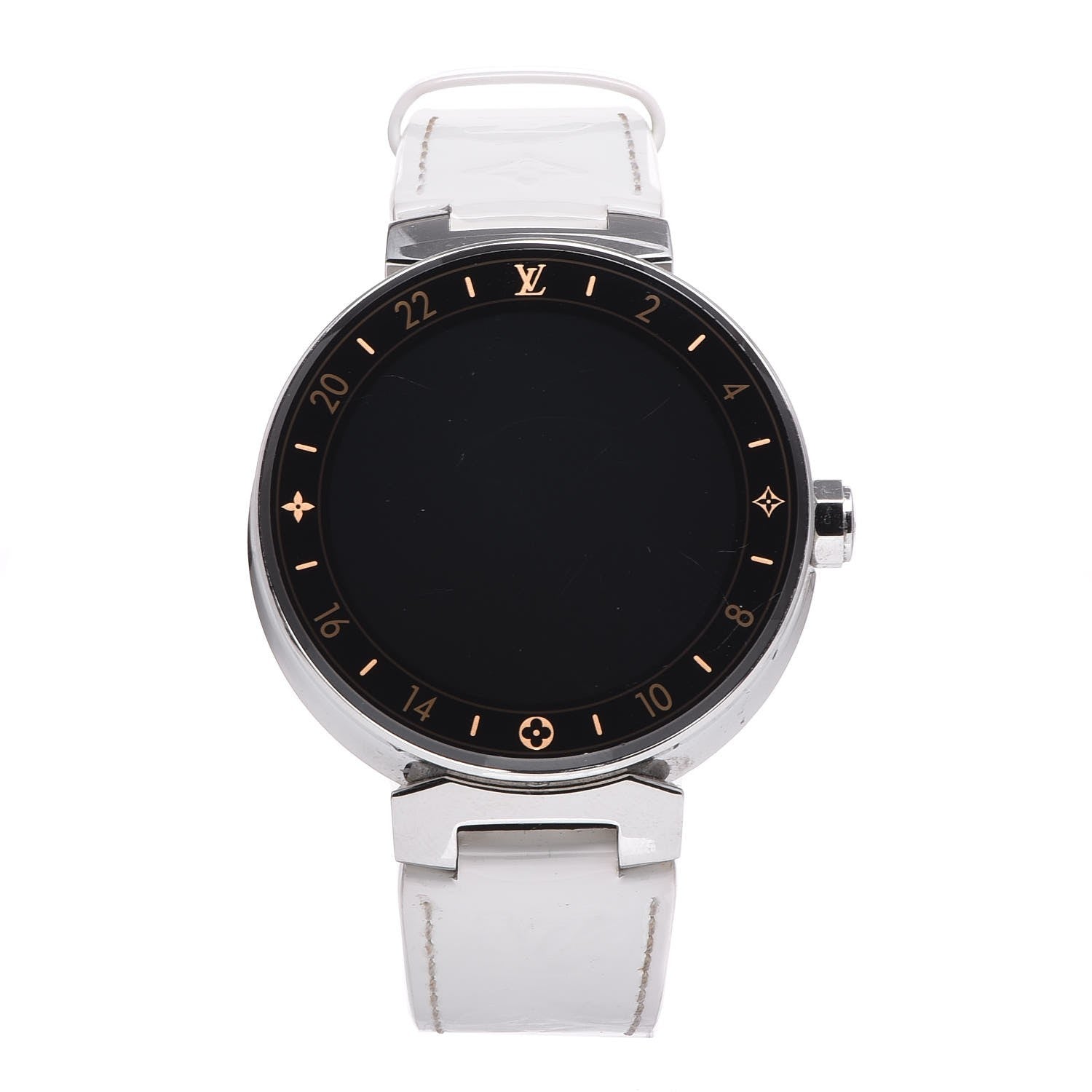 Louis Vuitton Stainless Steel 42mm Monogram Tambour Horizon Smartwatch White 1 of 12