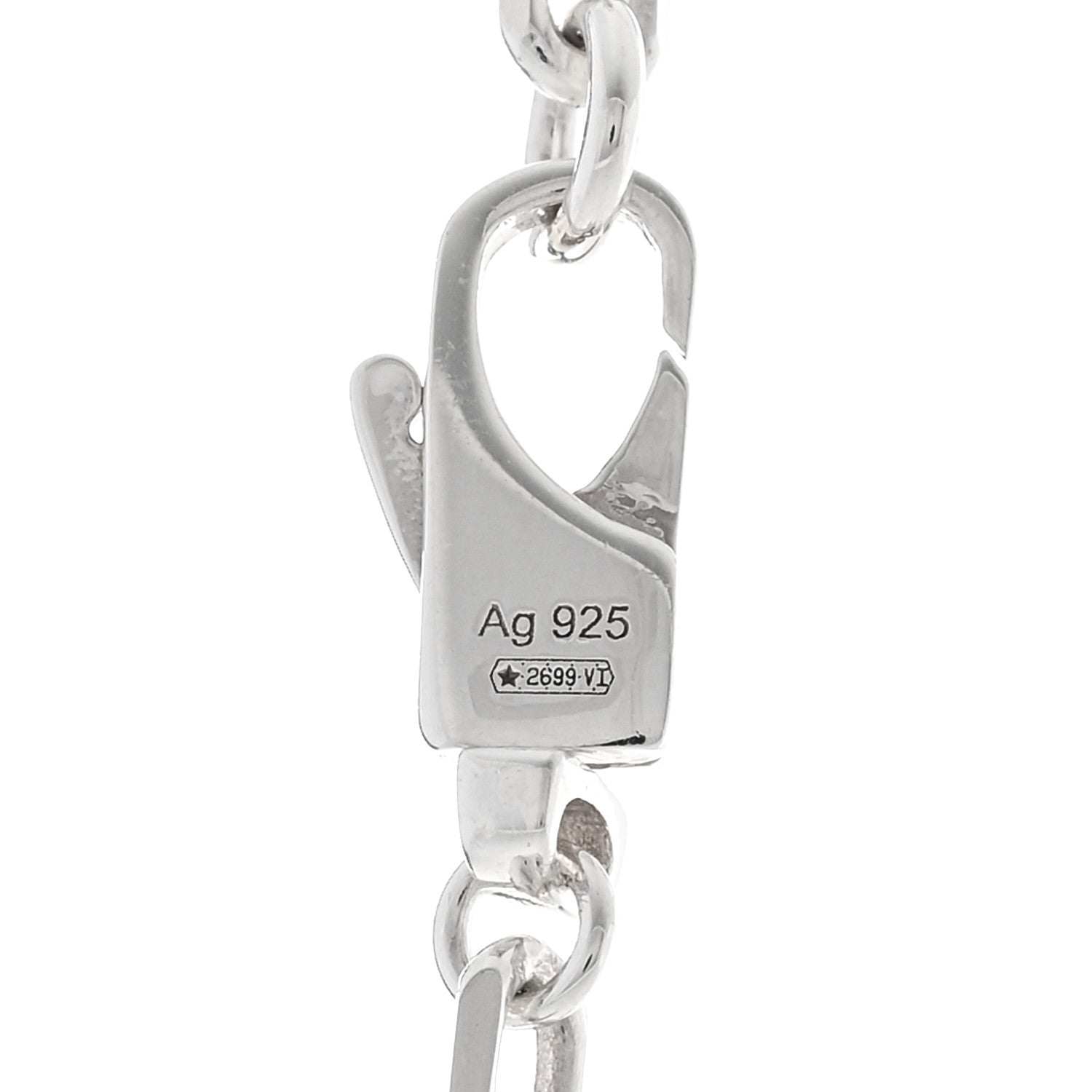 Gucci Sterling Silver Trademark Pendant Necklace 4 of 4