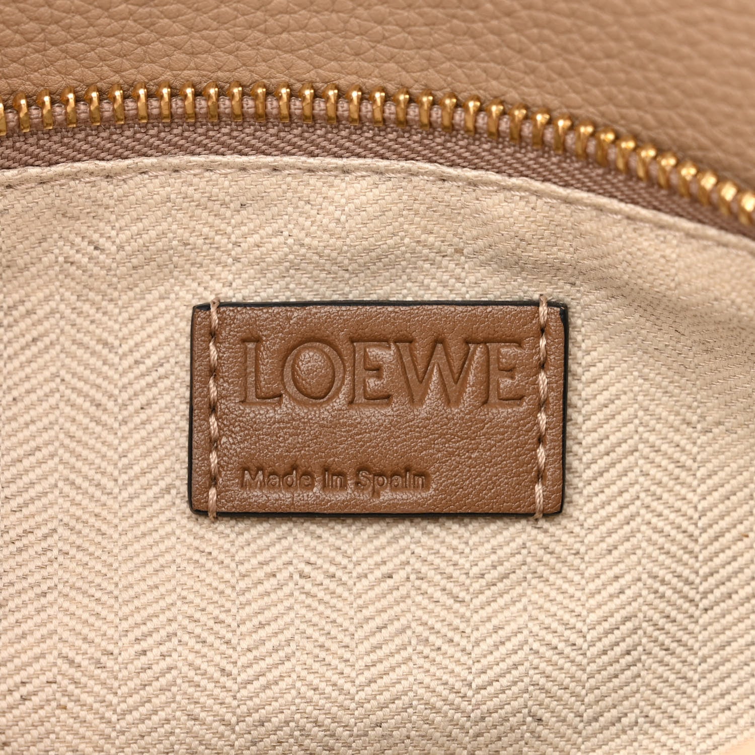 Loewe Grained Calfskin Small Puzzle Bag Sand Mink 6 of 11