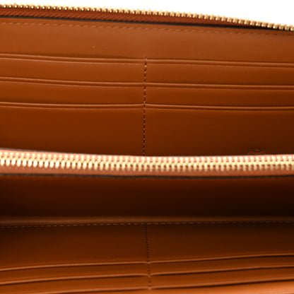 MCM Visetos Large Zip Around Wallet Cognac 5 of 7