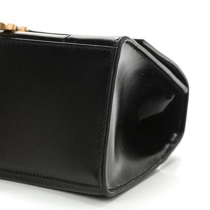 Balenciaga Shiny Box Calfskin Small Hourglass Top Handle Bag Black 9 of 9