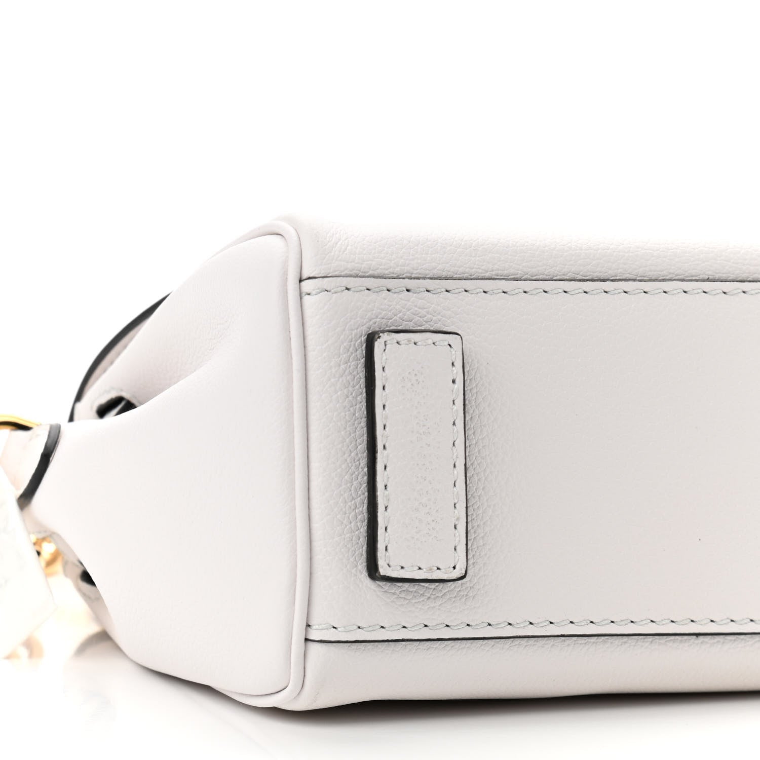 Versace Calfskin Medusa Small Top Handle Handbag Optic White 8 of 10