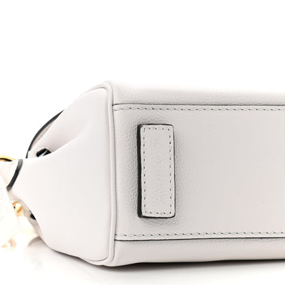 Versace Calfskin Medusa Small Top Handle Handbag Optic White 8 of 10