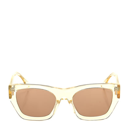 Fendi Acetate Fendi Square Sunglasses FE40100I Shiny Yellow 2 of 6