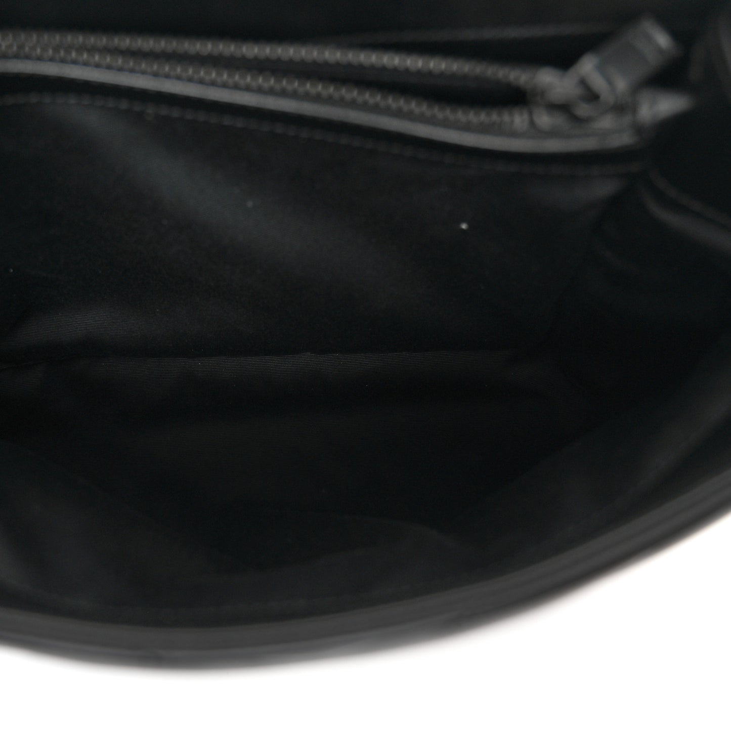 Calfskin Y Quilted Monogram Monochrome Medium Loulou Chain Satchel Black