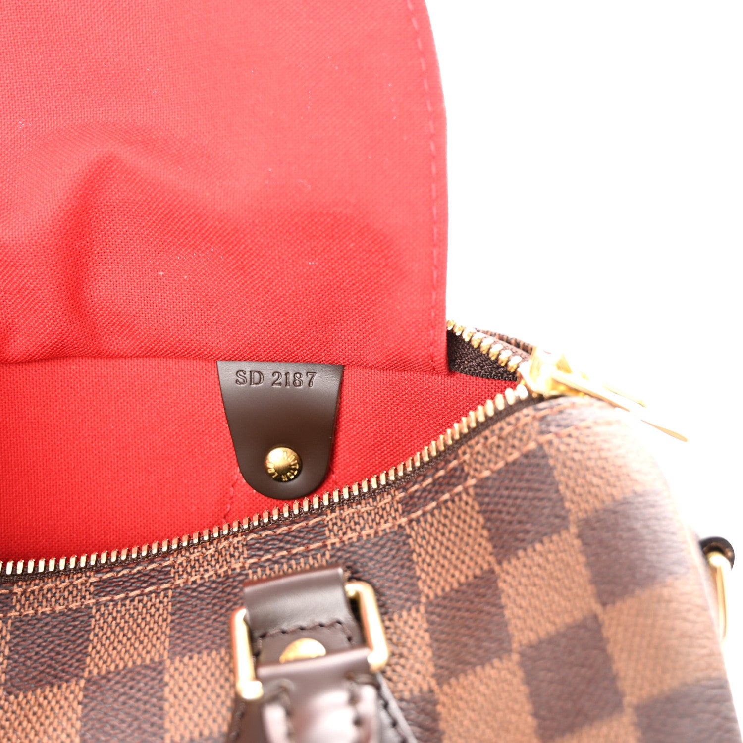 Louis Vuitton Damier Ebene Speedy Bandouliere 25 7 of 10