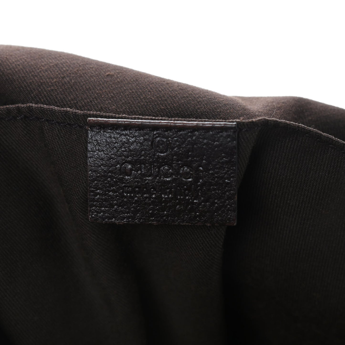 GG Monogram Medium Web Handle Vertical Tote Dark Brown