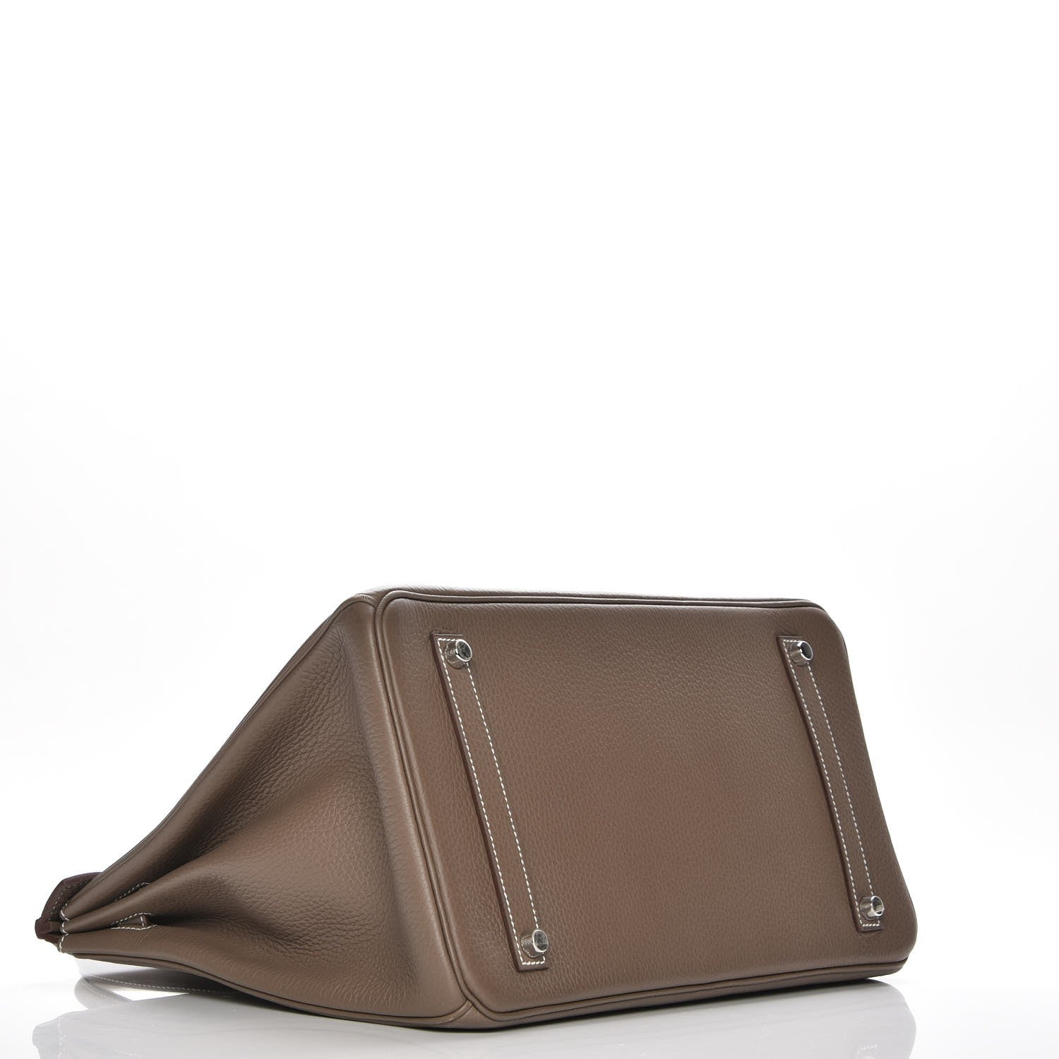 Hermes Taurillon Clemence Birkin 35 Etoupe 4 of 29