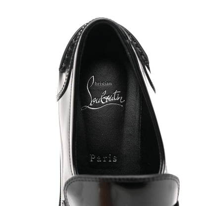 Christian Louboutin Patent Mens Medallion Flat Loafers 39 Black 8 of 8